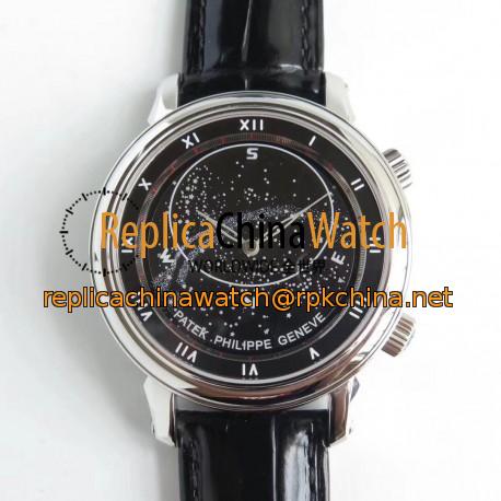 Replica Patek Philippe Grand Complications Sky Moon Celestial 5102G N Stainless Steel Black Dial Swiss 240 LU CL C