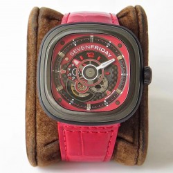 Replica SevenFriday P3B/06 Racing Team Red SV PVD Red Dial Miyota 82S7