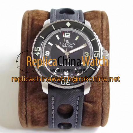 Replica Blancpain Fifty Fathoms Aqua Lung 5015C-1130-52B ZF Stainless Steel Black Dial Swiss 1315