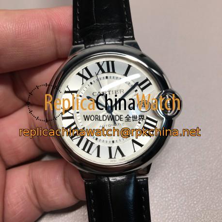 Replica Ballon Bleu De Cartier 42MM W69016Z4 AF Stainless Steel Silver Dial Swiss 2892