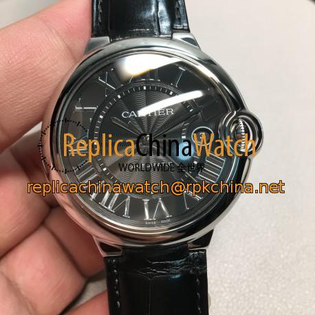 Replica Ballon Bleu De Cartier 42MM WSBB0003 AF Stainless Steel Anthracite Dial Swiss 2892