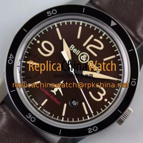 Replica Bell & Ross Falcon 50Th Anniversary Stainless Steel Brown Dial M9015