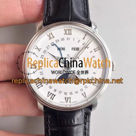 Blancpain Villeret 6654A-1127-55B OM V2 Stainless Steel White Dial Swiss 6654