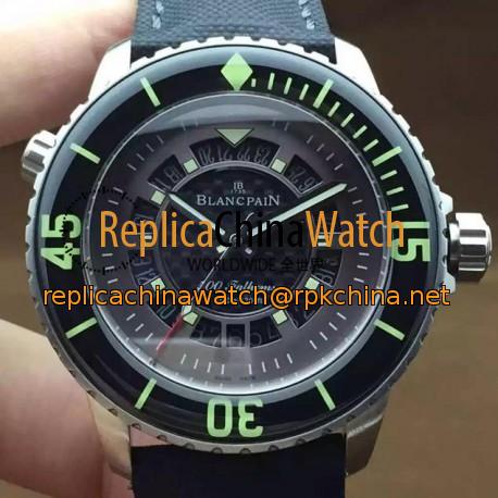 Replica Blancpain 500 Fathoms Titanium Carbon Fiber Dial M9015