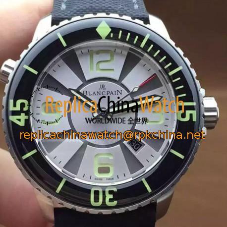 Replica Blancpain 500 Fathoms Titanium White Dial M9015