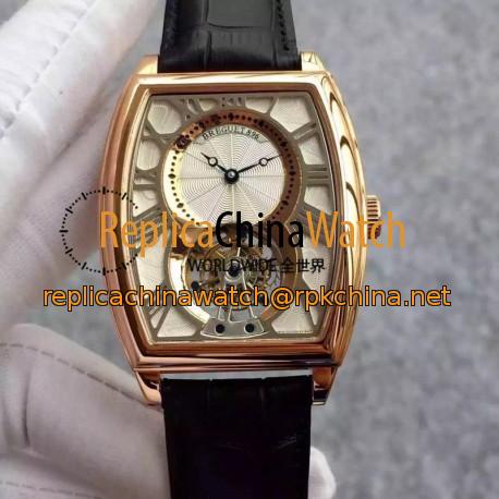 Replica Breguet Heritage 5497 Tourbillon 5497BR/12/9V6 N Rose Gold Silver Dial Swiss Tourbillon