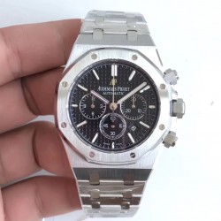 Replica Audemars Piguet Royal Oak Chronograph 26320 OM Stainless Steel Black Dial Swiss 7750