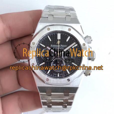 Replica Audemars Piguet Royal Oak Chronograph 26320 OM Stainless Steel Black Dial Swiss 7750