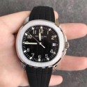 Replica Patek Philippe Aquanaut Jumbo 5167A-001 KM Stainless Steel Black Dial Swiss 324SC