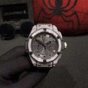 Replica Hublot Big Bang King Power Foudroyante 715.CI.1110.RX HBB V6 Stainless Steel & Diamonds Black Dial Swiss 7750