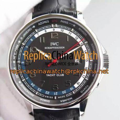 Replica IWC Portuguese Yacht Club Stainless Steel Black Dial Swiss 89000