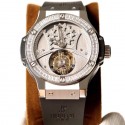 Replica Hublot Big Bang Tourbillon N Stainless Steel Stainless Steel & Diamonds Dial Swiss Tourbillon