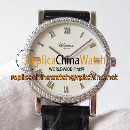 Replica Chopard Classic 127387-1001 MG Stainless Steel White Dial Swiss Ronda Caliber 1062 Quartz