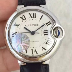 Replica Cartier Ballon Bleu 36MM JF Stainless Steel White Dial M9015