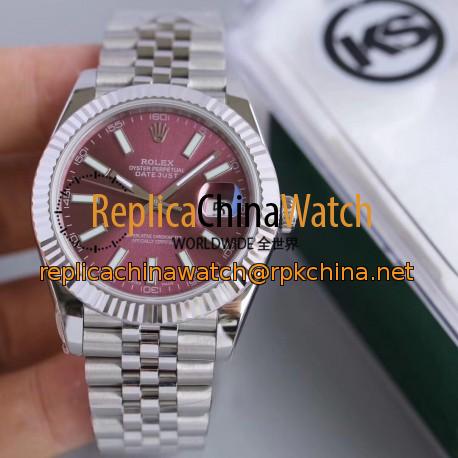 Replica Rolex Datejust II 126334 41MM KS Stainless Steel Purple Dial Swiss 2836-2