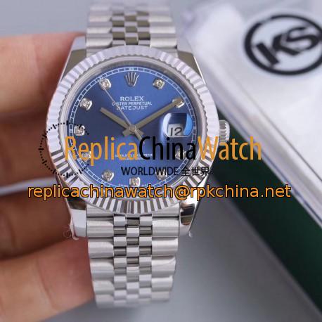 Replica Rolex Datejust II 126334 41MM KS Stainless Steel Blue Dial Swiss 2836-2