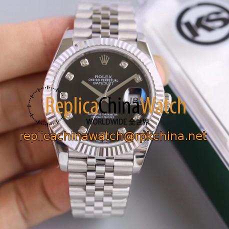 Replica Rolex Datejust II 126334 41MM KS Stainless Steel Black Dial Swiss 2836-2