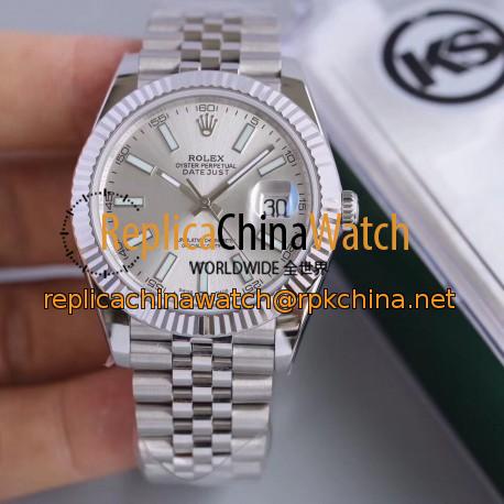 Replica Rolex Datejust II 126334 41MM KS Stainless Steel Rhodium Dial Swiss 2836-2