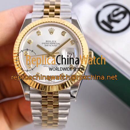 Replica Rolex Datejust II 116333 41MM KS Stainless Steel & Yellow Gold Rhodium Dial Swiss 2836-2