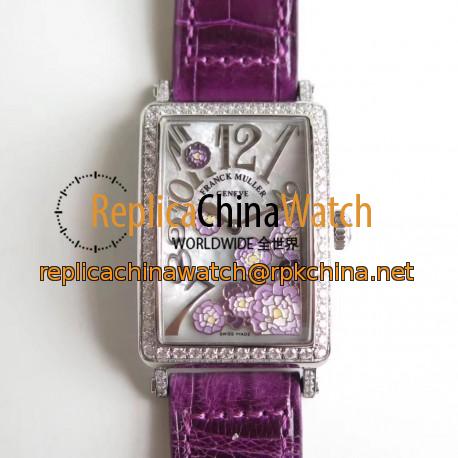 Replica Franck Muller Ladies Long Island 952 QZ REL MOP VL D1R EA Stainless Steel & Diamonds Mother Of Pearl Dial Swiss Quartz