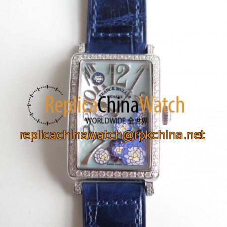 Replica Franck Muller Ladies Long Island 952 QZ REL MOP VL D1R EA Stainless Steel & Diamonds Mother Of Pearl Dial Swiss Quartz