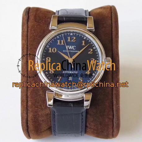 Replica IWC Da Vinci Automatic IW356601 MK Stainless Steel Blue Dial Swiss 2892