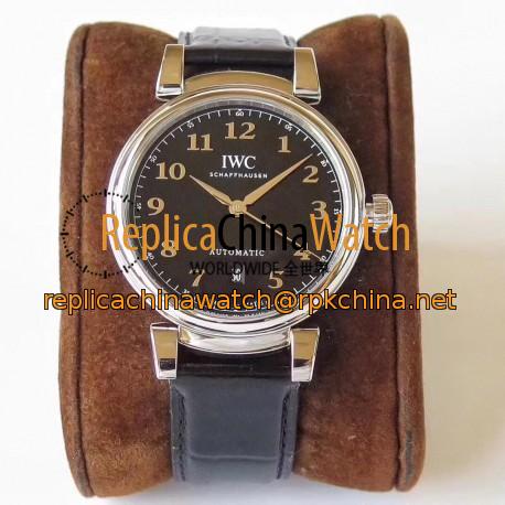 Replica IWC Da Vinci Automatic IW356601 MK Stainless Steel Black Dial Swiss 2892