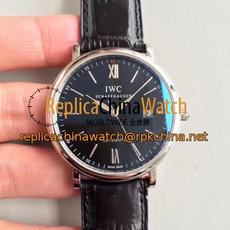 Replica IWC Portofino Automatic IW356502 MK Stainless Steel Black Dial Swiss 2892