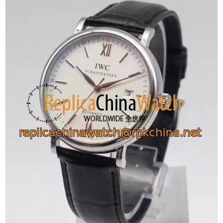 Replica IWC Portofino Automatic IW356517 MK Stainless Steel White & Gold Dial Swiss 2892