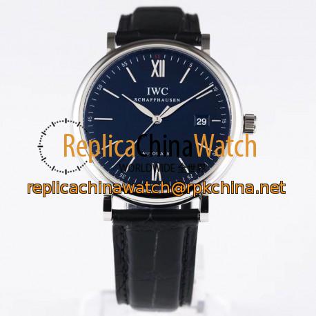 Replica IWC Portofino Automatic IW356502 AF Stainless Steel Black Dial Swiss 2892