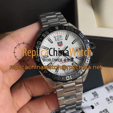 Replica Tag Heuer Formula 1 WAZ1111.BA0875 N Stainless Steel White Dial Swiss Ronda Quartz