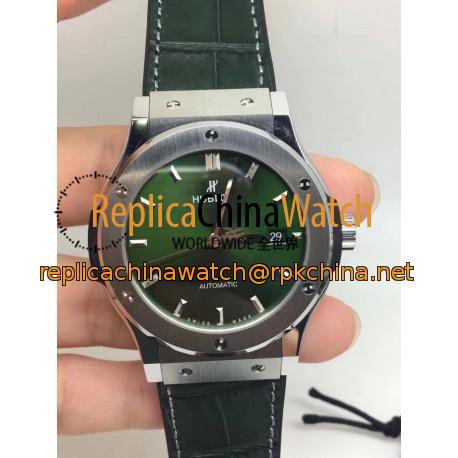 Replica Hublot Classic Fusion Titanium Green 38MM 542.NX.8970.LR JJ V2 Titanium Green Dial Swiss HUB1112