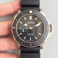 Replica Panerai Luminor Submersible 1950 Amagnetic 3 Days PAM1389 ZF Titanium & Black Ceramic Black Dial Swiss P9010