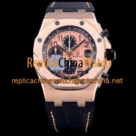 Replica Audemars Piguet Royal Oak Offshore 26470OR.OO.A002CR.01 JF V2 Rose Gold Rose Gold Dial Swiss 3126