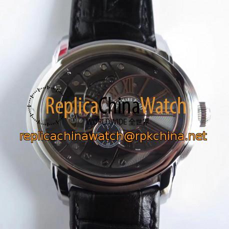 Replica Audemars Piguet Royal Millenary 4101 15350ST.OO.D002CR.01 V9 Stainless Steel Skeleton Dial Swiss 4101