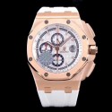 Replica Audemars Piguet Royal Oak Offshore 50 Byblos Saint-Tropez 26408OR.OO.A010CA.01.99 JF V2 Rose Gold White Dial Swiss 3126