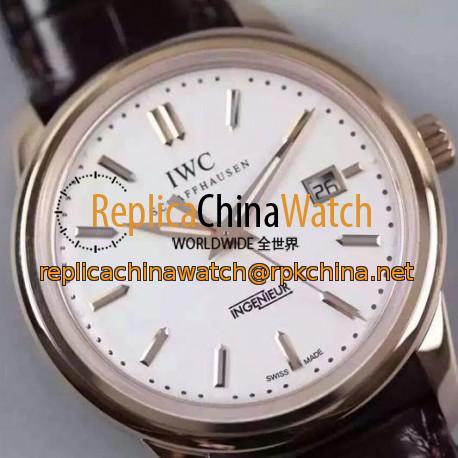 Replica IWC Ingenieur St Laurens Rose Gold White Dial Swiss IWC 80111