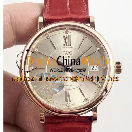 Replica IWC Portofino Automatic 37 IW458116 MK Rose Gold Silver Dial M9015