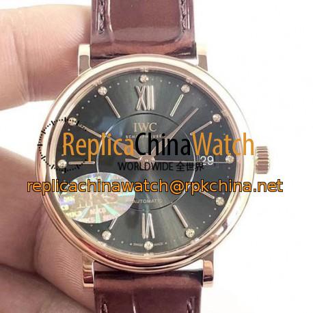 Replica IWC Portofino Automatic 37 IW458116 MK Rose Gold Anthracite Dial M9015