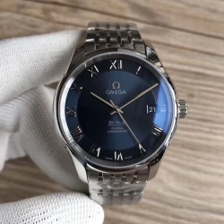 Replica Omega De Ville Co-Axial 41MM 431.10.41.21.03.001 3S Stainless Steel Blue Dial Swiss 8500