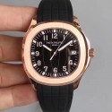 Replica Patek Philippe Aquanaut Jumbo 5167R MP Rose Gold Black Dial Swiss 324SC