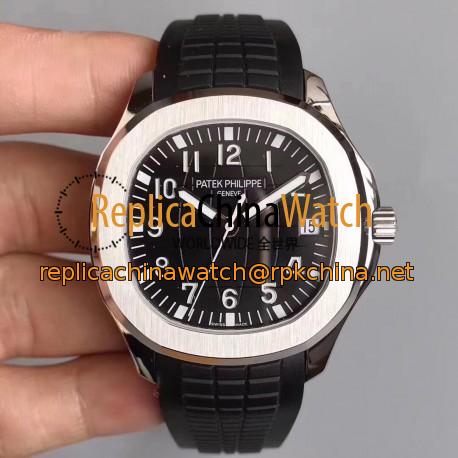 Replica Patek Philippe Aquanaut Jumbo 5167A-001 MP Stainless Steel Black Dial Swiss 324SC