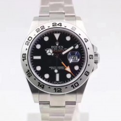 Replica Rolex Explorer II 216570 2018 V7 Stainless Steel Black Dial Swiss 3187