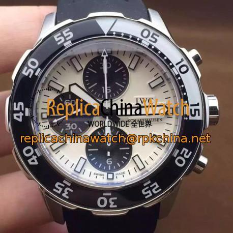 Replica IWC Aquatimer IW3767 Stainless Steel White Dial Swiss 7750