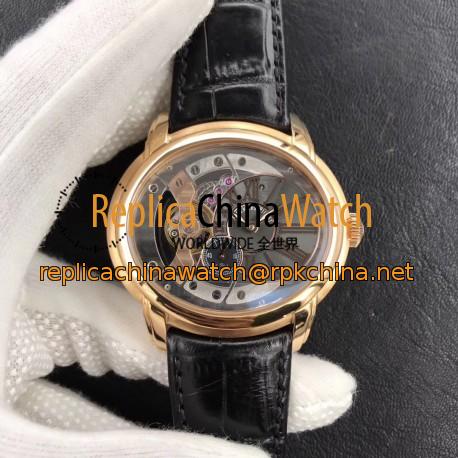 Replica Audemars Piguet Royal Millenary 4101 15350OR.OO.D093CR.01 V9 Yellow Gold Skeleton Dial Swiss 4101