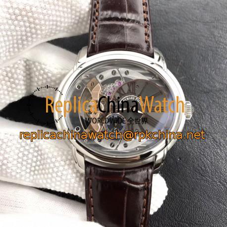 Replica Audemars Piguet Royal Millenary 4101 15350ST.OO.D002CR.01 V9 Stainless Steel Skeleton Dial Swiss 4101