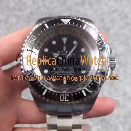 Replica Rolex DEEPSEA Challenge James Cameron V5 Stainless Steel Black Dial Swiss 2836-2