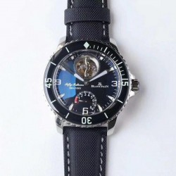 Replica Blancpain Fifty Fathoms Tourbillon 8 Days 5025-1530-52A JB Stainless Steel Black Dial Swiss 25A