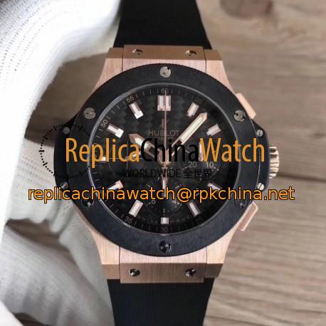 Replica Hublot Big Bang Gold Ceramic 301.PM.1780.RX HBB V6 Rose Gold Carbon Fiber Dial Swiss HUB4100