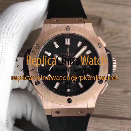 Replica Hublot Big Bang Gold 301.PX.1180.RX HBB V6 Rose Gold Black Dial Swiss HUB4100